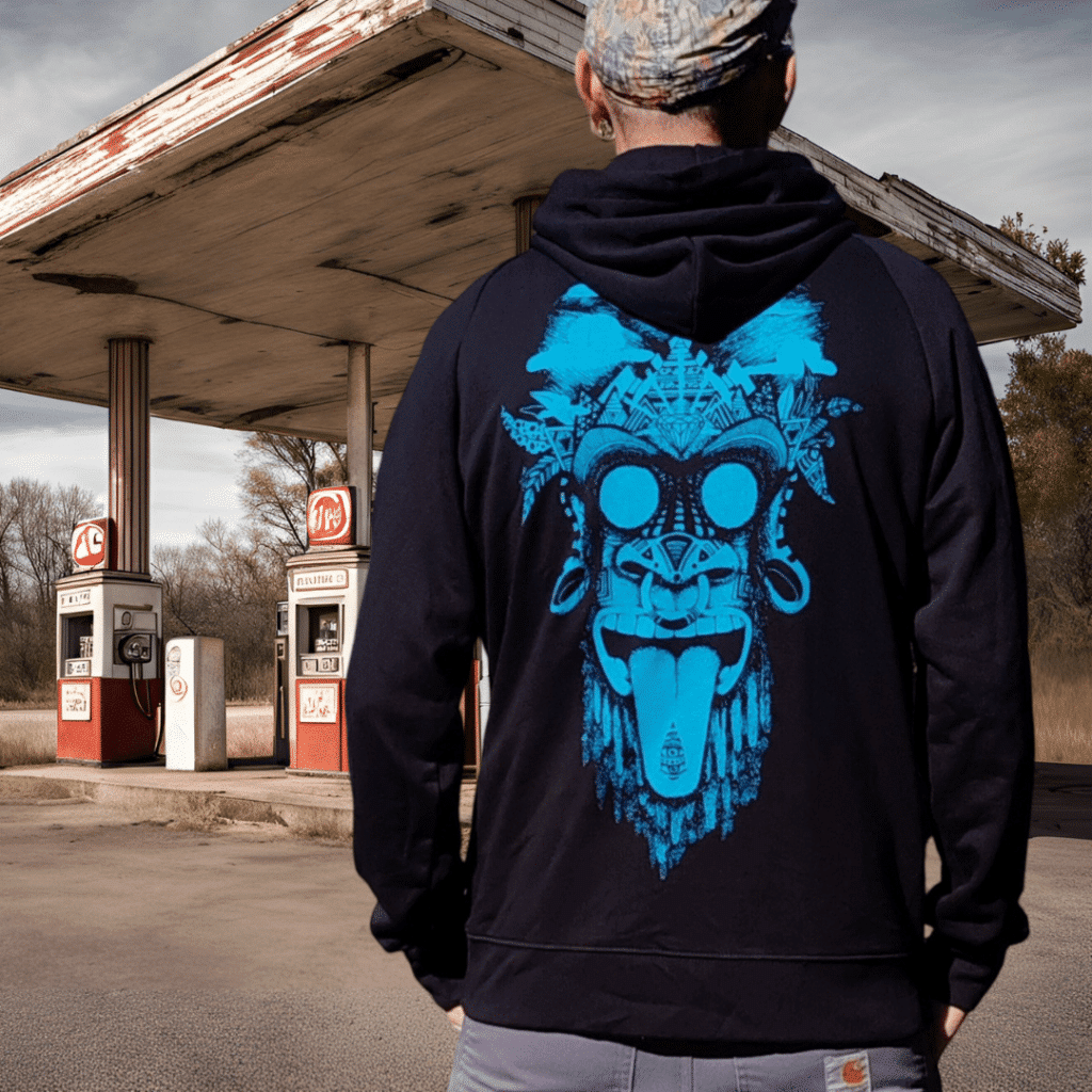 sweat noir | singe bleu