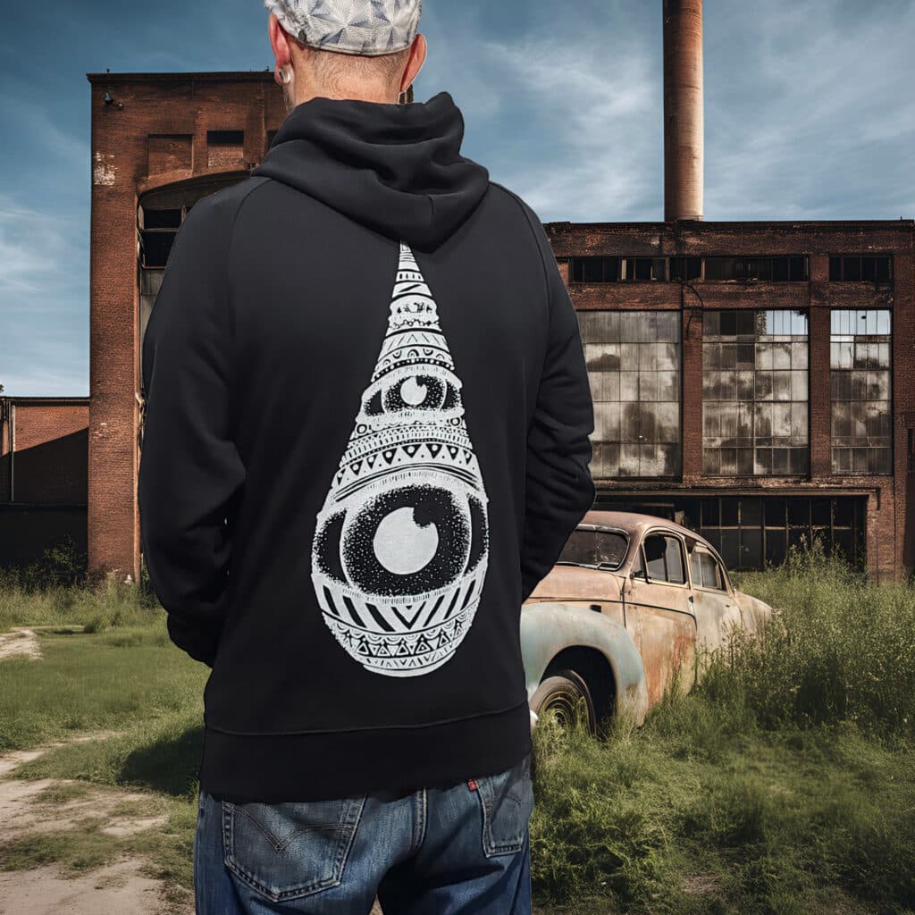 sweat noir | goutte blanche